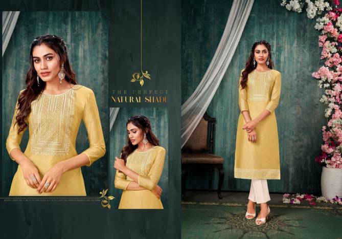 Trendz Jersy New Exclusive Ethnic Wear Heavy Silk Kurti Collection